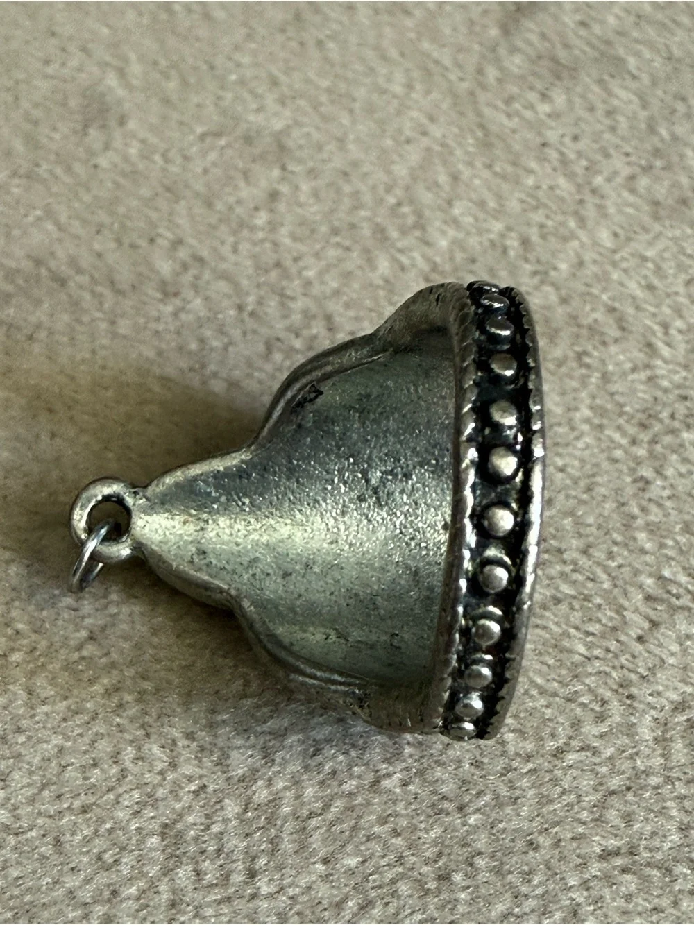 Vintage-Inspired Silver Ring with Green Stone